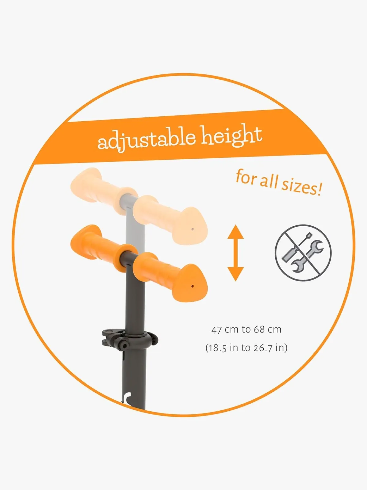 Løbehjul|Chillafish Scotti Glow Løbehjul, Ginger Orange