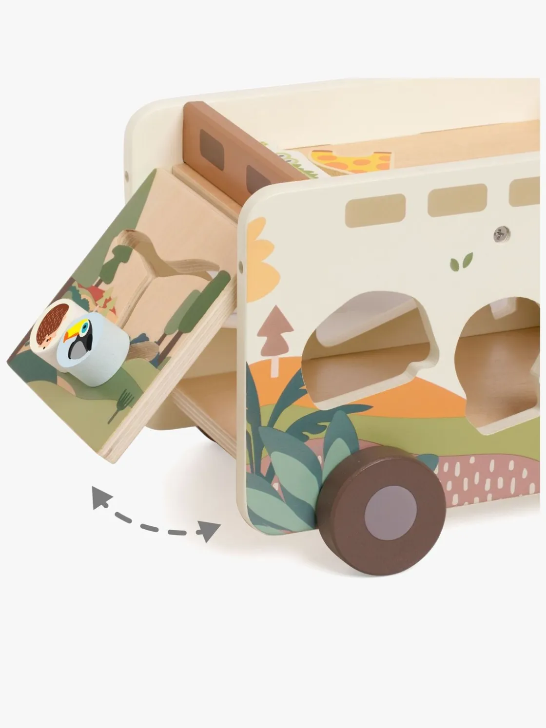 Trælegetøj|ClassicWorld Classic World Prairie Adventure Truck Puttekasse