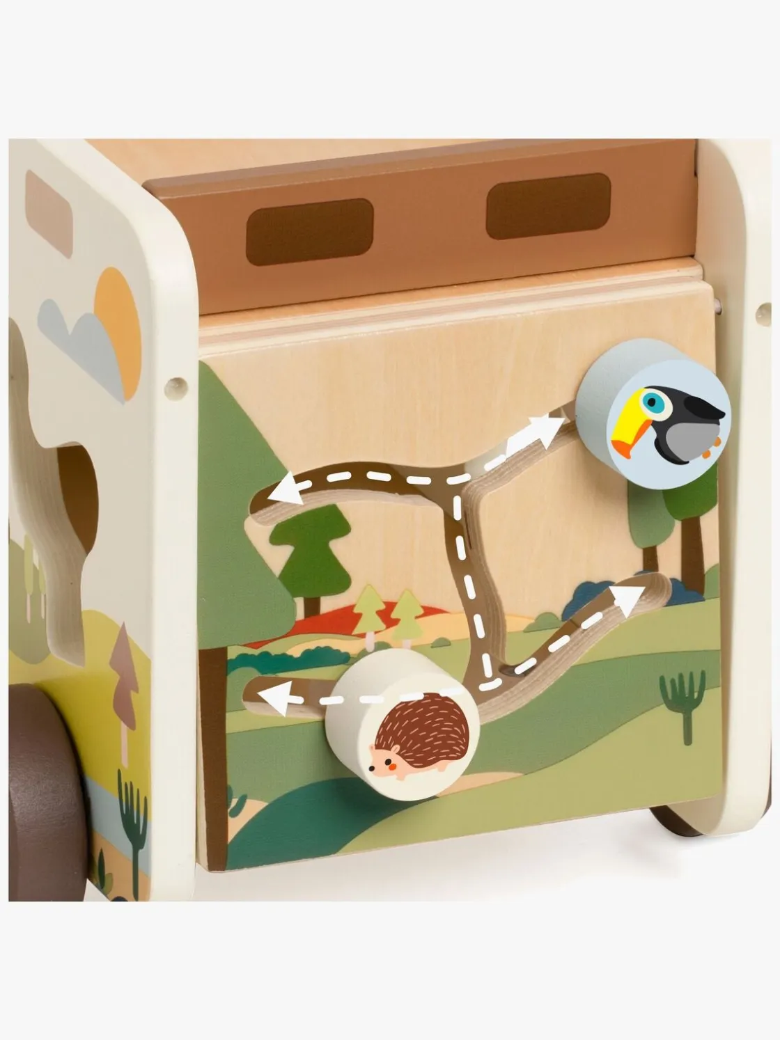 Trælegetøj|ClassicWorld Classic World Prairie Adventure Truck Puttekasse