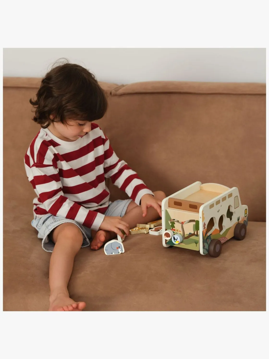 Trælegetøj|ClassicWorld Classic World Prairie Adventure Truck Puttekasse