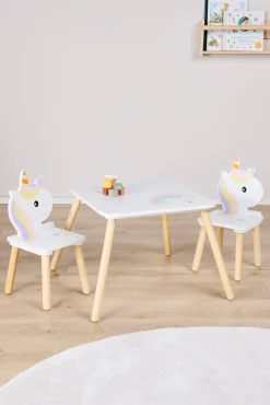 Børn CloudberryCastle Børnemøbler-Cloudberry Castle Bord & Stole, Enhjørning