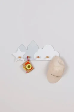 Interiør|CloudberryCastle Cloudberry Castle Clouds & Stars Knagerække, Gray