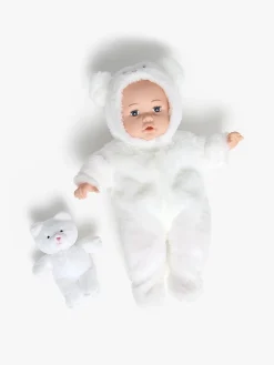 CloudberryCastle Dukker & Bamser-Cloudberry Castle Dukke med Dyredragt 40 cm, Hvid