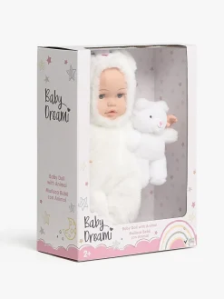 CloudberryCastle Dukker & Bamser-Cloudberry Castle Dukke med Dyredragt 40 cm, Hvid