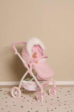 Dukker & Bamser|CloudberryCastle Cloudberry Castle Dukkevogn Konvertibel Pelskrave Lyserød