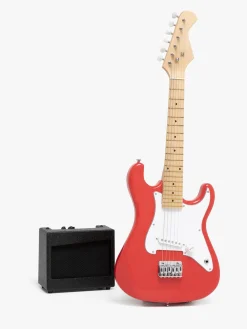 CloudberryCastle Musikinstrumenter-Cloudberry Castle Elektrisk Guitar med Forstærker 80 cm, Rød