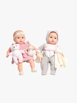 CloudberryCastle Dukker & Bamser-Cloudberry Castle Gavesæt Dukke Twins Deluxe 35 cm, Lyserød/Hvid