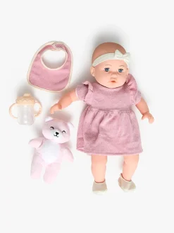 CloudberryCastle Dukker & Bamser-Cloudberry Castle Gavesæt Dukke Twins Deluxe 35 cm, Lyserød/Hvid