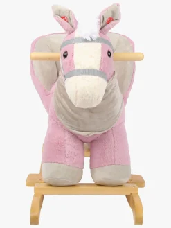 Gyngeheste & -Dyr|CloudberryCastle Cloudberry Castle Gyngehest med Ryglæn, Pink Lyserød/Hvid