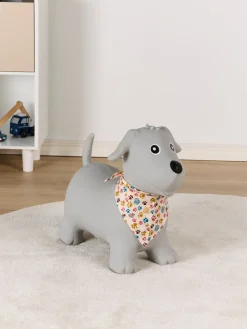 Udelegetøj|CloudberryCastle Cloudberry Castle Hoppedyr Hund med Tørklæde, Grå Grå