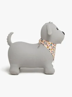 Udelegetøj|CloudberryCastle Cloudberry Castle Hoppedyr Hund med Tørklæde, Grå Grå