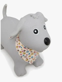 Udelegetøj|CloudberryCastle Cloudberry Castle Hoppedyr Hund med Tørklæde, Grå Grå