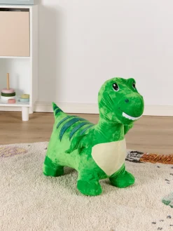 Udelegetøj|CloudberryCastle Cloudberry Castle Hoppedyr Dinosaur med Plysbetræk, Grøn Grøn