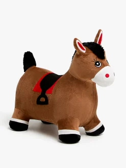 Udelegetøj|CloudberryCastle Cloudberry Castle Hoppedyr Hest med Plysbetræk, Brun