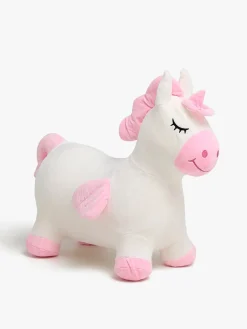 CloudberryCastle Udelegetøj-Cloudberry Castle Hoppedyr Enhjørning med Plysbetræk,
