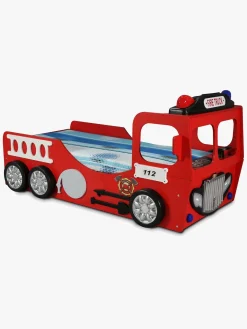 Børn CloudberryCastle Børnesenge & Tilbehør-Cloudberry Castle Juniorseng Brandbil, Rød