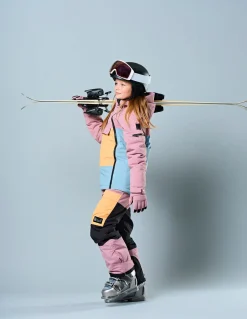 Vintertøj|ColorKids Color Kids Skijakke, Woodrose Lyserød/Blå