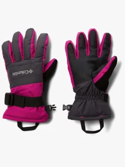 Børn Columbia Tilbehør|Vintertøj-Whirlibird II Handsker, Shark/Wild Fuchsia
