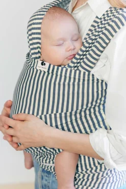 Bæreseler, Strækvikler & Bærestole|Coracor Strækvikle Stripe, Indigo Blå/Hvid