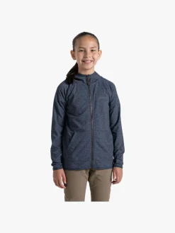 Børn Craghoppers Overdele-NosiLife Frey  Insektafvisende Hættetrøje, Blue Navy Marl