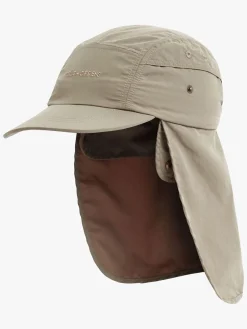 Børn Craghoppers Uv & Strand-Unisex NosiLife Insektafvisende UV-Kasket, Pebble