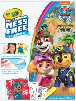 Kreativt Legetøj|Crayola Colorwonder Paw Patrol Jungle Pups Malebog