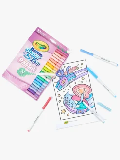 Kreativt Legetøj|Crayola Super Tips Fiberpenne Pastel 20-pak