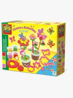 Kreativt Legetøj|SES Creative Modellervoks Blomster og Sommerfugle