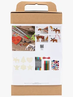 Kreativt Legetøj|Creotime DIY Sæt Juledekorationer