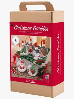 Kreativt Legetøj|Creotime DIY Sæt Julekugler Perler