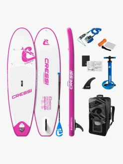 Vandsport|Cressi Element Small All Around ISup Set 9'2, Hvid/Lyserød