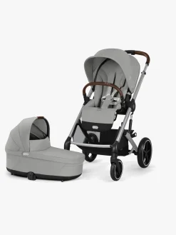 Cybex Duo- & Kombivogne-BALIOS S Lux Duovogn, Stone Grey/Silver