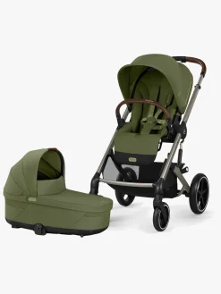 Cybex Duo- & Kombivogne-BALIOS S Lux Duovogn, Taupe/Moss Green