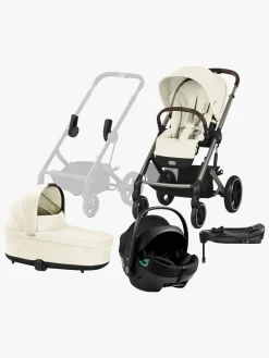 Duo- & Kombivogne|Cybex BALIOS S Lux Duovogn inkl. Axkid GOKID Babyautostol & Base, Seashell Beige