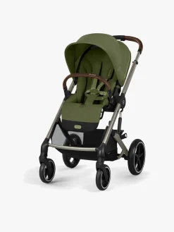 Cybex Duo- & Kombivogne-BALIOS S Lux Duovogn inkl. Axkid GOKID Babyautostol & Base, Moss Green