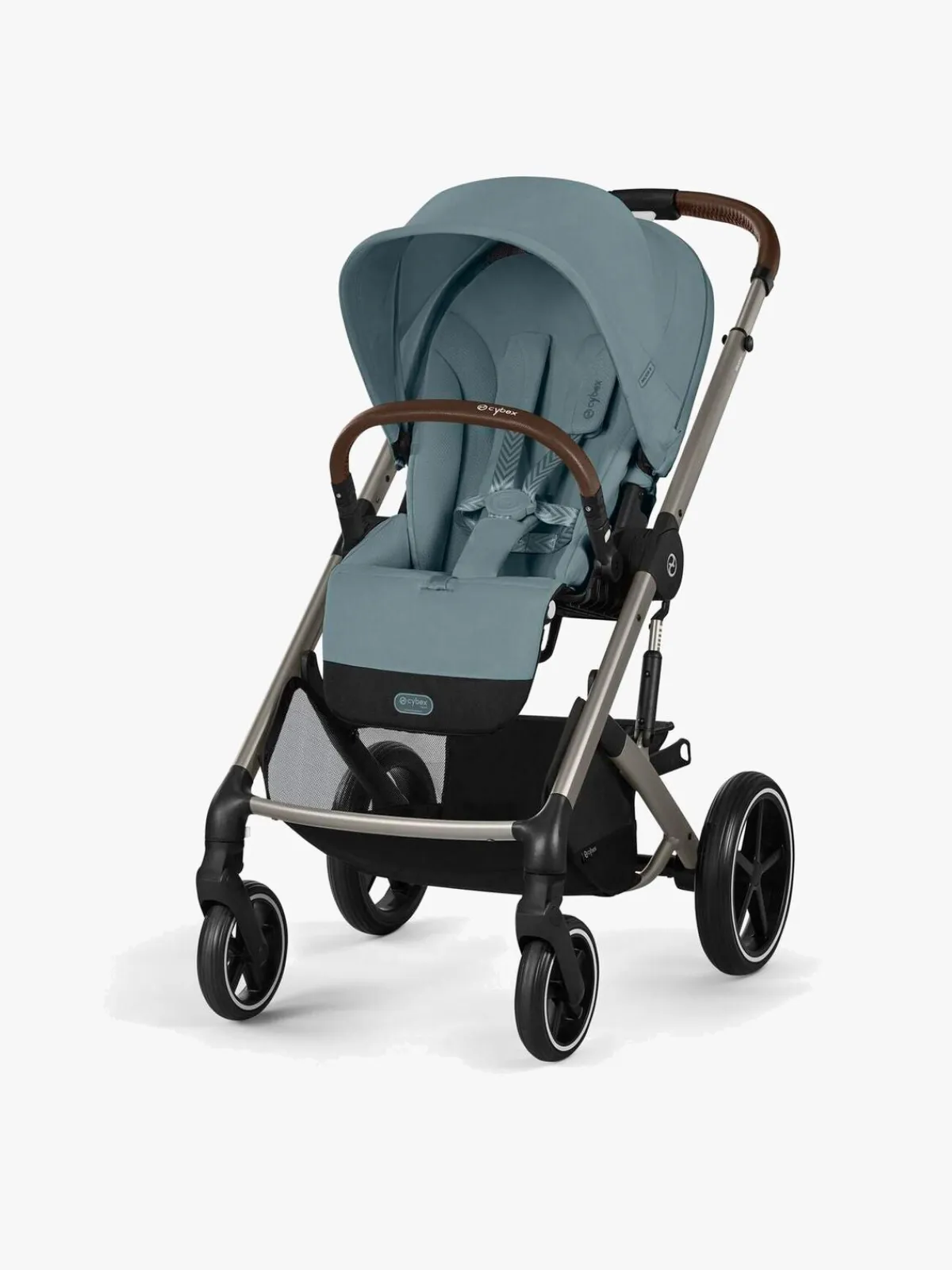 Cybex Duo- & Kombivogne-BALIOS S Lux Duovogn inkl. Beemoo Route i-Size & Base, Stormy Blue/Black Stone
