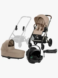 Duo- & Kombivogne|Cybex BALIOS S Lux Duovogn inkl. Axkid GOKID Babyautostol & Base, Almond Beige