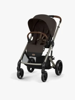 Duo- & Kombivogne|Cybex BALIOS S Lux Klapvogn inkl. Liggedel, Taupe/Chocolate Brown