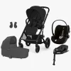 Duo- & Kombivogne|Cybex BALIOS S Lux Travelsystem, Moon Black