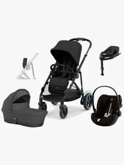 Duo- & Kombivogne|Cybex e-GAZELLE S Duovogn inkl. Cloud G i-Size Plus & Base, Moon Black