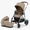 Duo- & Kombivogne|Cybex e-Gazelle S Duovogn, Almond Beige/Taupe