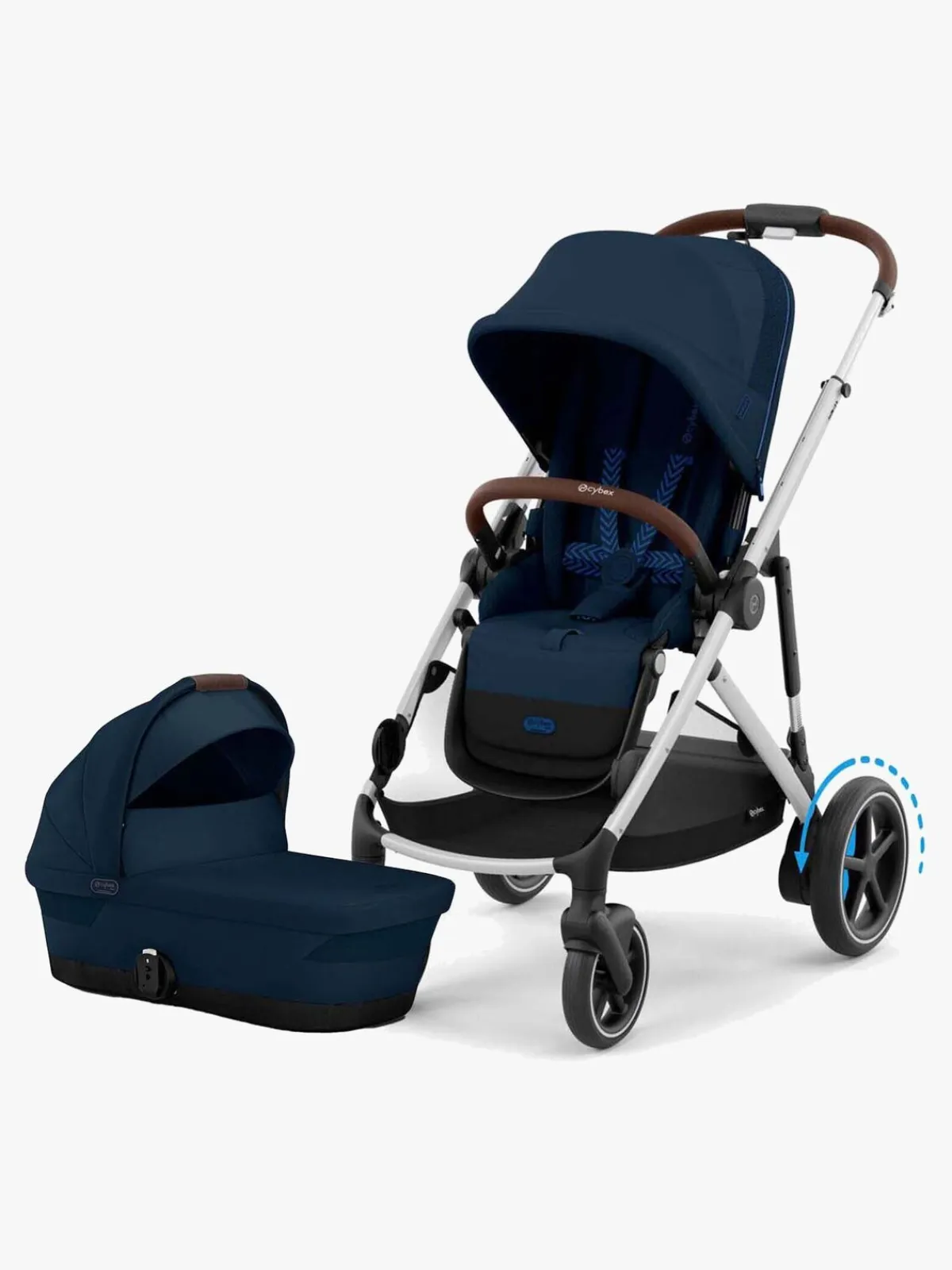 Cybex Duo- & Kombivogne-e-Gazelle S Duovogn, Ocean Blue/Silver