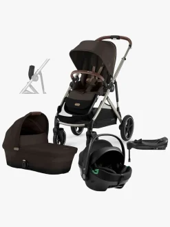 Cybex Duo- & Kombivogne-e-Gazelle S Duovogn inkl. Axkid GOKID Autostol Baby & Base, Chocolate Brown/Taupe