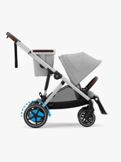 Klapvogne|Cybex e-GAZELLE S Klapvogn, Stone Grey/Silver