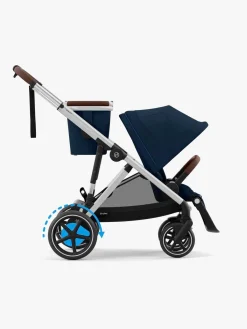 Klapvogne|Cybex e-GAZELLE S Klapvogn, Ocean Blue/Silver