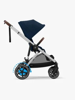 Klapvogne|Cybex e-GAZELLE S Klapvogn, Ocean Blue/Silver