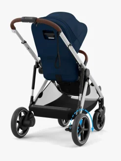 Klapvogne|Cybex e-GAZELLE S Klapvogn, Ocean Blue/Silver