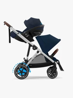 Klapvogne|Cybex e-GAZELLE S Klapvogn, Ocean Blue/Silver