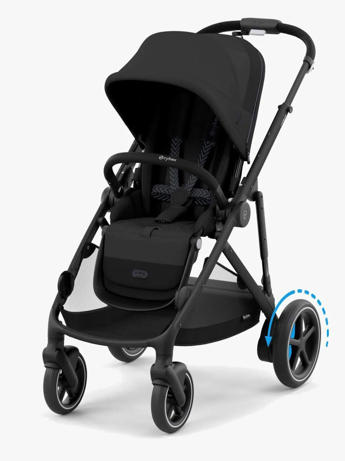 Klapvogne|Cybex e-GAZELLE S Klapvogn, Moon Black/Black