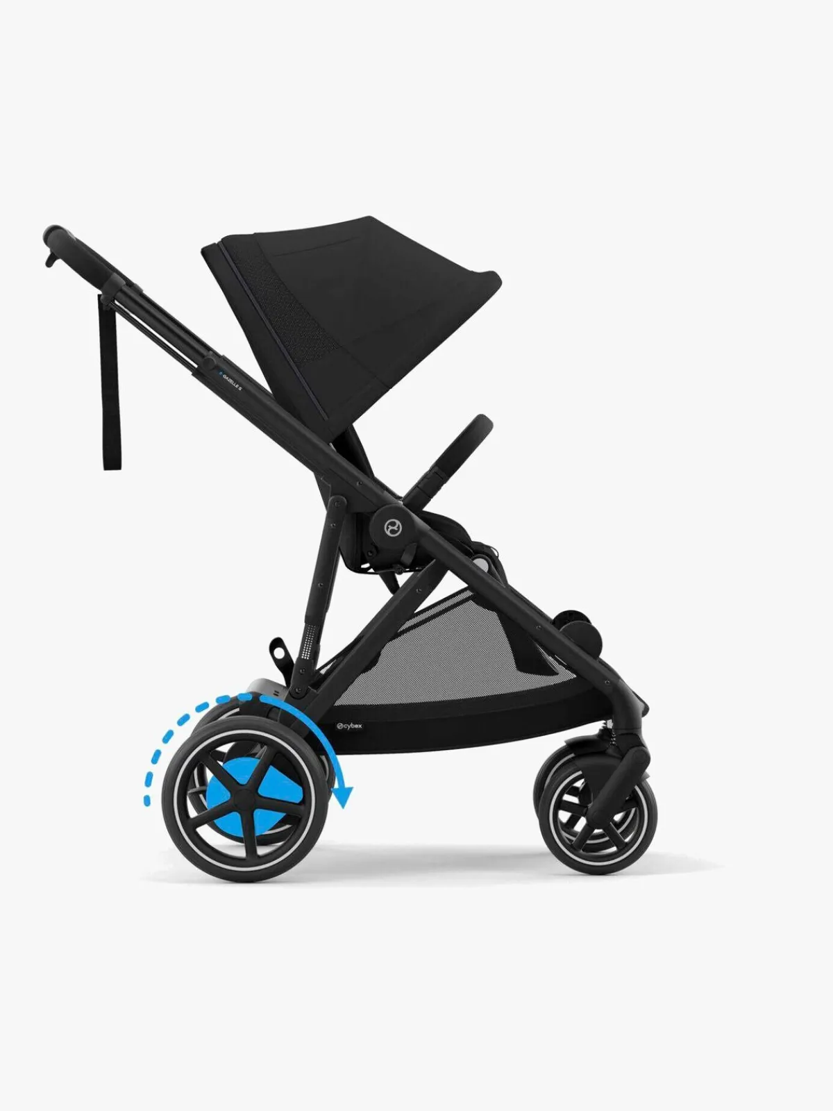 Klapvogne|Cybex e-GAZELLE S Klapvogn, Moon Black/Black